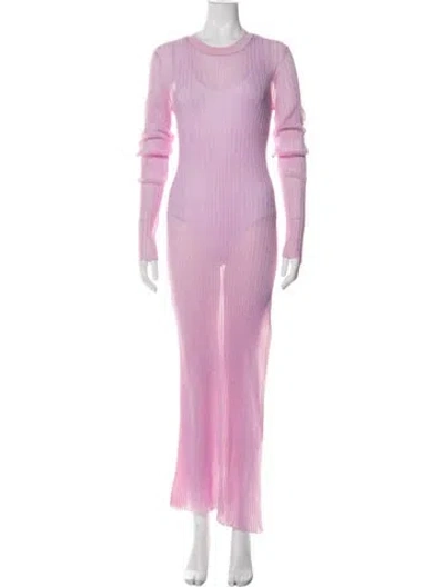 Pre-owned Lapointe Crew Neck Long Dress W/ Tags In Purple