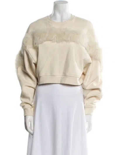 Pre-owned Lapointe Crew Neck Long Sleeve Sweatshirt In Neutral