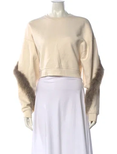 Pre-owned Lapointe Crew Neck Long Sleeve Sweatshirt In Neutral