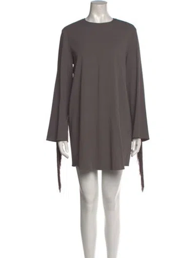 Pre-owned Lapointe Crew Neck Mini Dress W/ Tags In Gray