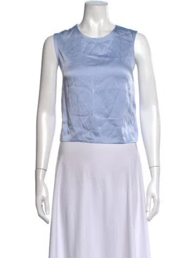 Pre-owned Lapointe Crew Neck Sleeveless Top In Black