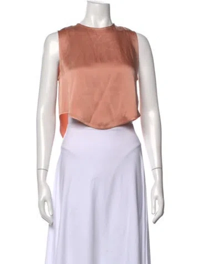 Pre-owned Lapointe Crew Neck Sleeveless Top In Green