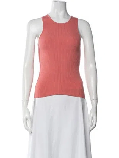 Pre-owned Lapointe Crew Neck Sleeveless Top In Orange