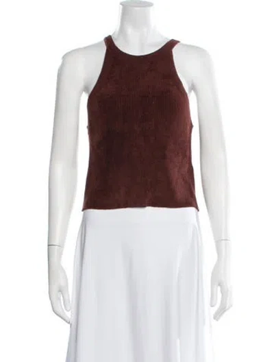 Pre-owned Lapointe Crew Neck Sleeveless Top In Pink