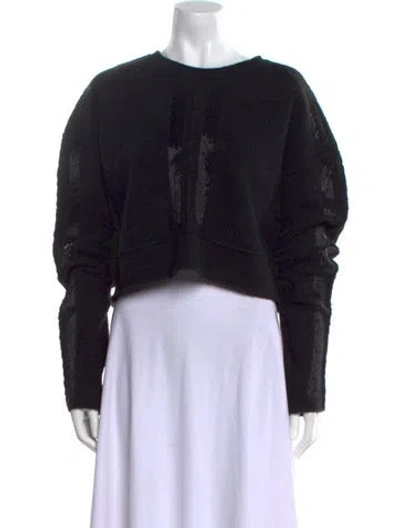 Pre-owned Lapointe Crew Neck Sweater In Black