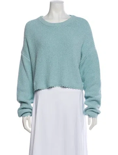 Pre-owned Lapointe Crew Neck Sweater In Blue