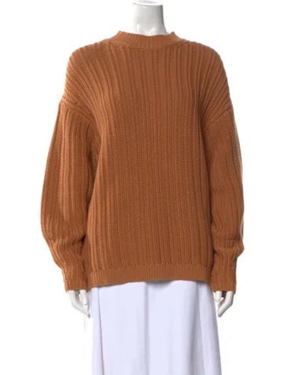 Pre-owned Lapointe Crew Neck Sweater In Brown