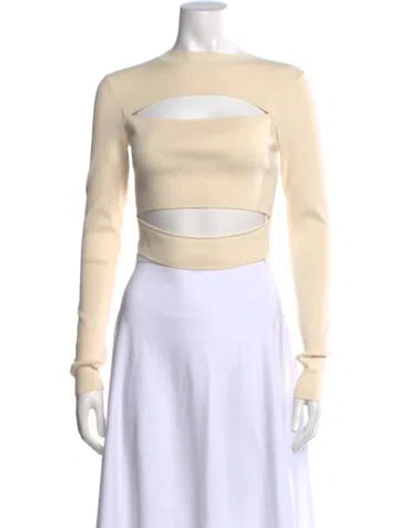 Pre-owned Lapointe Crew Neck Sweater In Neutral