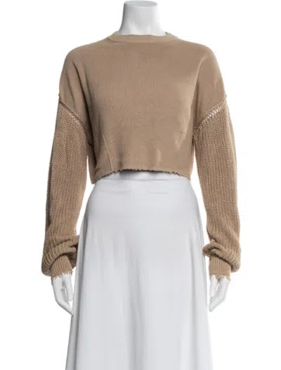 Pre-owned Lapointe Crew Neck Sweater In Neutrals