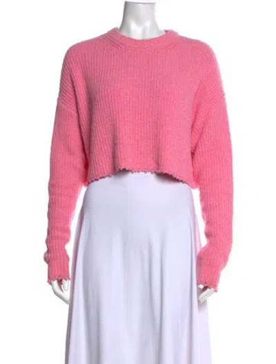 Pre-owned Lapointe Crew Neck Sweater In Pink