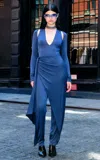 Lapointe Jersey V Neck Bodysuit In Blue