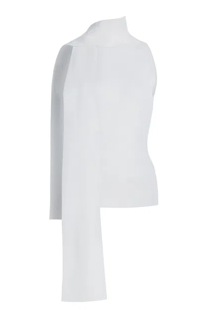 Lapointe Draped Crepe Top