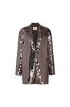 Lapointe Embroidered Oversized Jacket In Steel