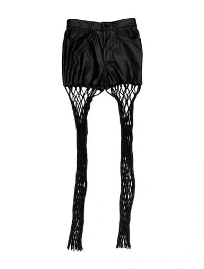 Pre-owned Lapointe Faux Fur Skinny Leg Pants In Multi