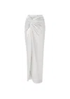Lapointe Faux Leather Sarong In White