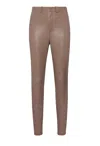 Lapointe Faux Leather Skinny Jean In Stone