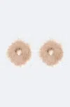 Lapointe Feather Cuffs In Oat