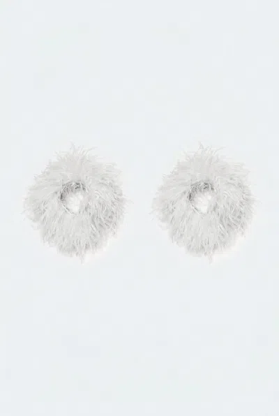 Lapointe Feather Cuffs In Off White