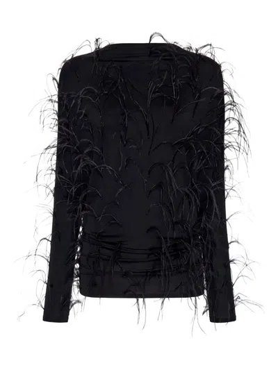 Lapointe Feather-detail Blouse