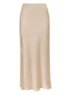 Lapointe Flared Midi Straight Skirt In Neutral
