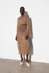 Lapointe Fringe Sequined Cropped Top In Oat