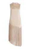LAPOINTE FRINGED SATIN TOP