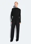 Lapointe Georgette Drawstring Pant In Black
