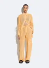 Lapointe Georgette Utility Pocket Pant In Apricot