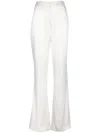 Lapointe High-shine Finish Trousers In White