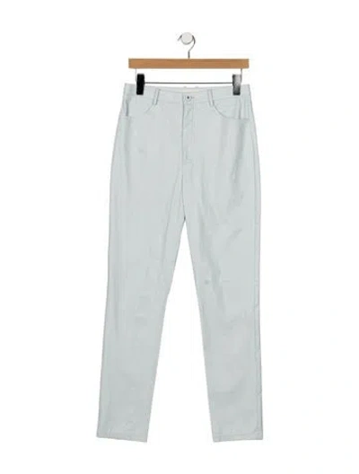 Pre-owned Lapointe High-rise Straight Leg Jeans In Blue