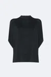 Lapointe Jersey Cape Tee In Black