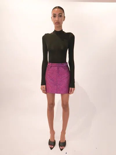 Lapointe Jersey Mock Neck Bodysuit In Black