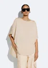 Lapointe Jersey Tunic Top In Ecru