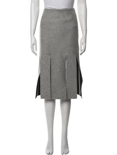 Pre-owned Lapointe Knee-length Skirt In Grey