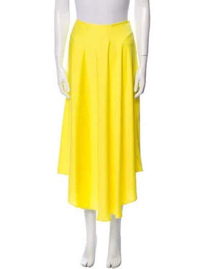 Pre-owned Lapointe Knee-length Skirt W/ Tags In Yellow