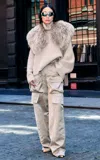 Lapointe Alpaca Silk Oversized Turtleneck Sweater In Grey