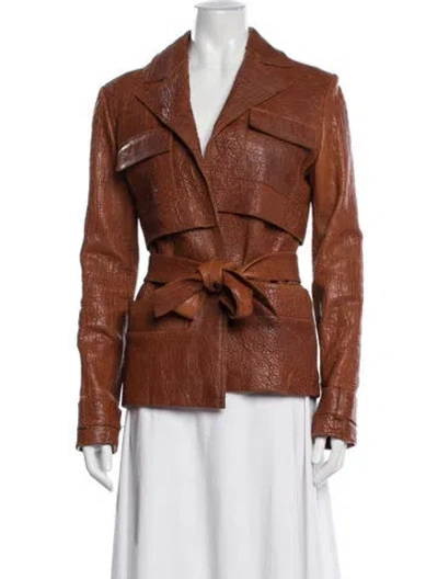 Pre-owned Lapointe Leather Coat In Multi