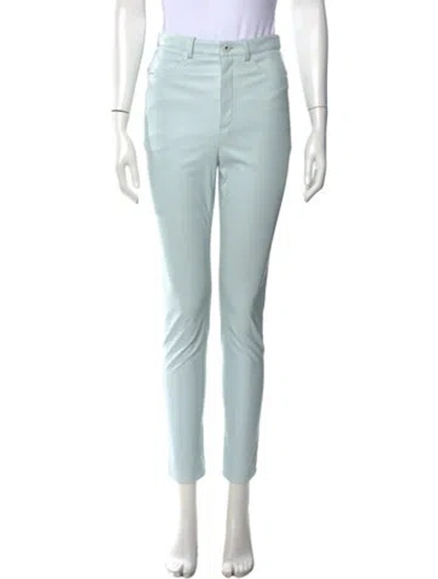 Pre-owned Lapointe Leather Skinny Leg Pants In Blue