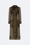 Lapointe Leopard Organza Sheer Duster In Leopard