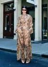 Lapointe Leopard Sequin Mock Neck Bodysuit In Leopard