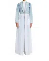 Lapointe Lightwash Denim Combo Jacket In Stoned Denim