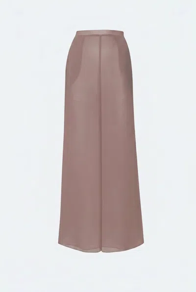Lapointe Lightweight Georgette Wide Leg Pant In Cinder