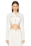 Lapointe Jersey Top In Cream