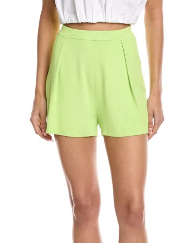 Lapointe Lightweight Pleated Short In Green