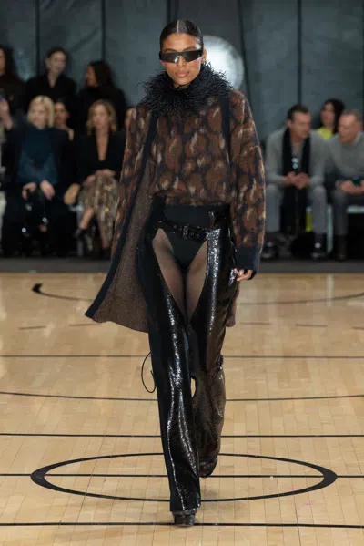 Lapointe Liquid Stretch Sequin Chaps In Black