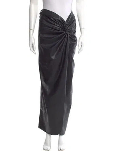 Pre-owned Lapointe Long Skirt In Black