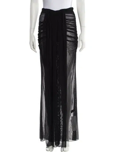 Pre-owned Lapointe Long Skirt In Black