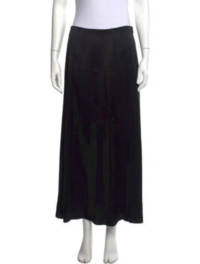 Pre-owned Lapointe Long Skirt In Black