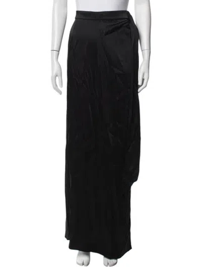 Pre-owned Lapointe Long Skirt In Black