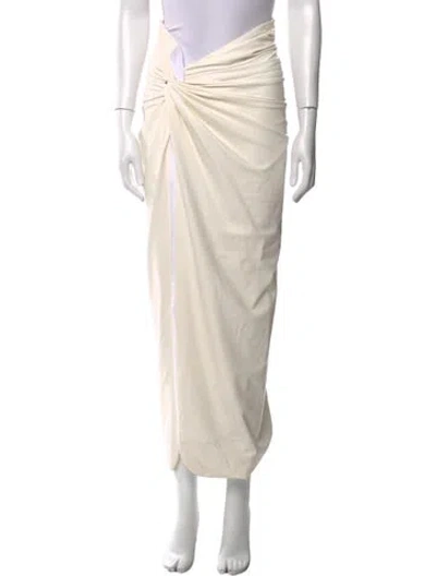 Pre-owned Lapointe Long Skirt In Neutral